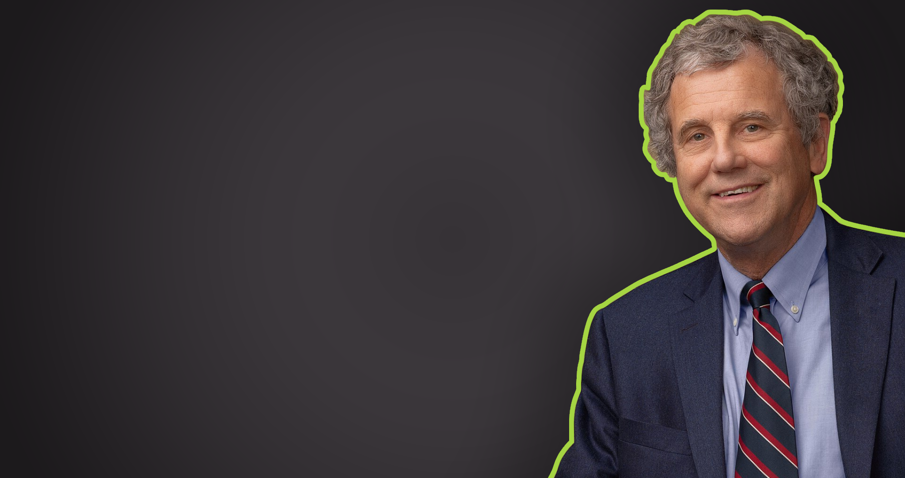 Sherrod Brown ActBlue background
