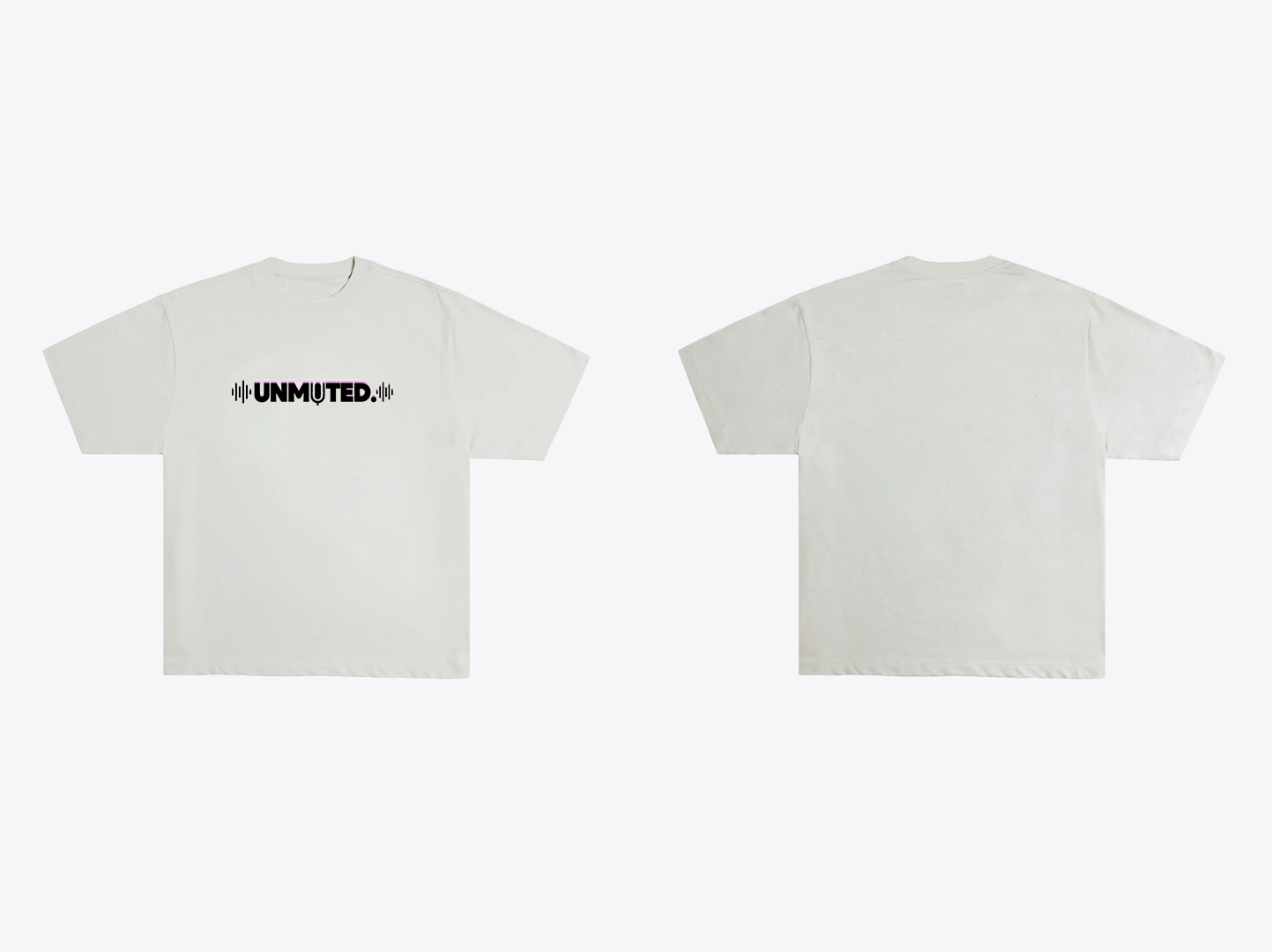 Unmuted t-shirt mockup