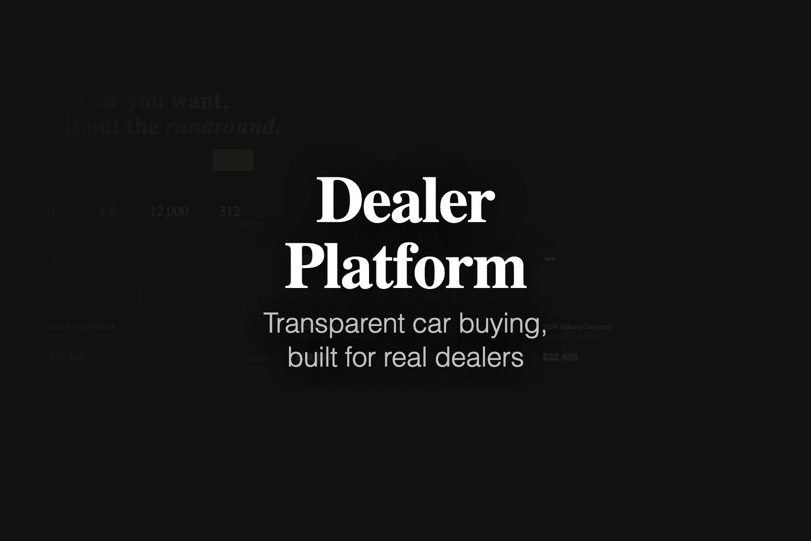 Dealer Platform