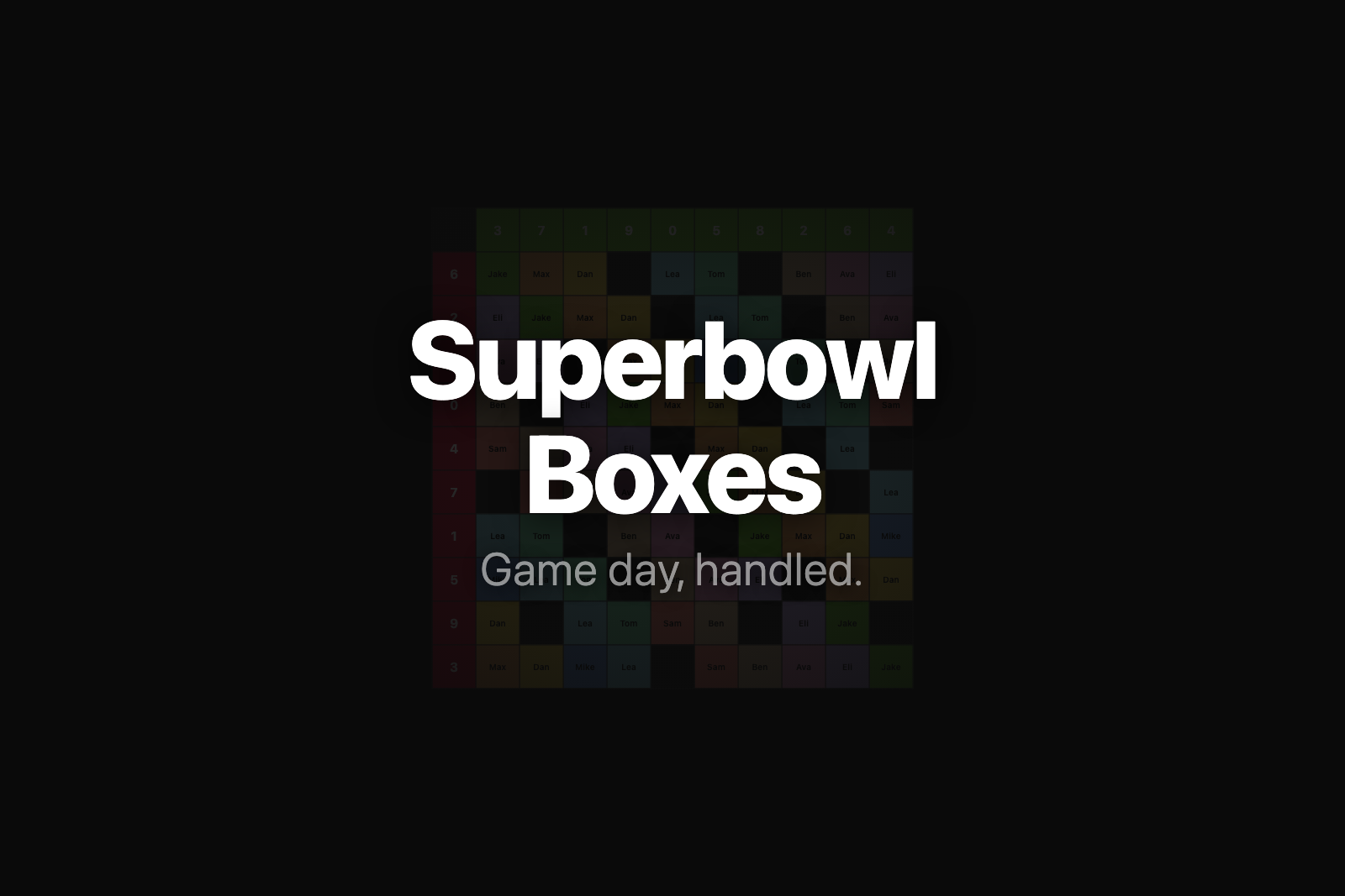 Superbowl Boxes